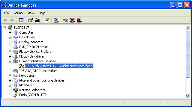 elo touch screen driver